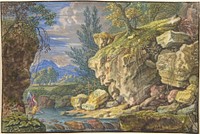 Landscape with Tobias and the Angel by Felix Meyer