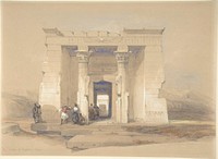 The Temple at Dendur, Nubia by David Roberts