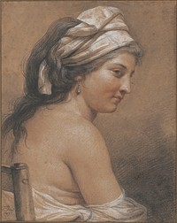 Study of a Seated Woman Seen from Behind (Marie-Gabrielle Capet) 