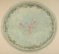 Ceiling Design for the Pless Chateau, Silesia by Jules Edmond Charles Lachaise and Eugène Pierre Gourdet