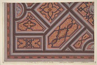 Design for the Decoration of the Ceiling in the Vestibule (Ier étage), Hôtel de S. A. le Prince de P... [Pless?}, Berlin by Jules Edmond Charles Lachaise and Eugène Pierre Gourdet