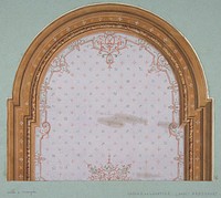 Design for ceiling decoration in a house on the Boulevard Haussmann by Jules Edmond Charles Lachaise and Eugène Pierre Gourdet