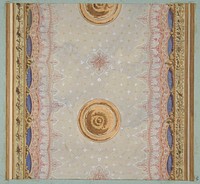 A design for the painted decoration of a ceiling or walls by Jules Edmond Charles Lachaise and Eugène Pierre Gourdet