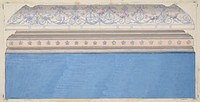 Design for the decoration of a ceiling cove and moulding by Jules Edmond Charles Lachaise and Eugène Pierre Gourdet