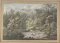 Landscape with Waterfall 