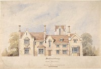 Buckland Grange, Proposed Alterations, South Elevation by Anonymous, British, 19th century