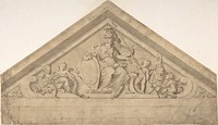 Design for a Pediment, attributed to Bouget