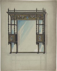 Design for a Mirror over a Mantel, Anonymous, British, 19th century