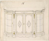 Cabinet Design, Anonymous, British, 19th century