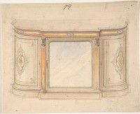 Cabinet Design, Anonymous, British, 19th century