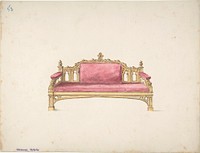 Design for a Gothic Settee