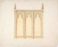 Design for a Gothic Paneling