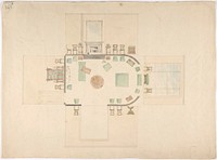 Plan and Elevations of a Room