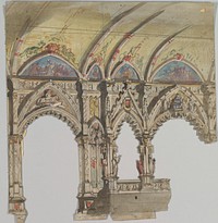 Design for a Stage Set by Eugène Cicéri