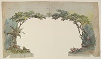 Design for a Stage Set by Eugène Cicéri