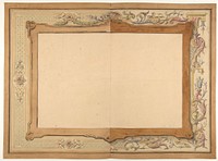 Design for a ceiling by Jules Edmond Charles Lachaise and Eugène Pierre Gourdet