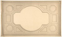 Design for a ceiling by Jules Edmond Charles Lachaise and Eugène Pierre Gourdet