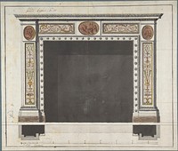 Drawing for a Mantelpiece, Anonymous, Italian, Bolognese 18th century artist