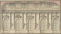 Wall Elevation and Interior, Anonymous, Italian, Bolognese 18th century artist