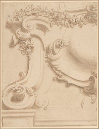 Design for Plasterwork Cartouche, Anonymous, Italian, Bolognese 18th century artist