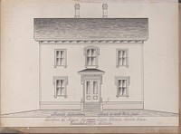 Portfolio containing Six Designs for the George Henry Lyon House, Cambridge, Massachusetts