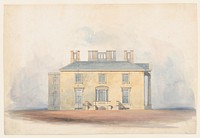 Design for a Classical Country House, Side Elevation, Anonymous, British, 19th century