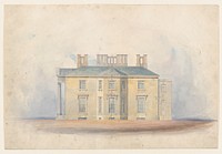 Design for a Classical Country House, Side Elevation by Anonymous, British, 19th century