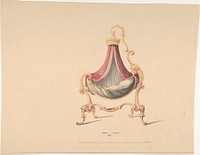 Design for Fancy Child's Cot by Robert William Hume