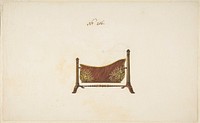 Design for a Firescreen (?), Anonymous, French, 19th century