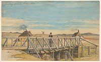 Landscape with a Bridge Near Mosbjerg by Martinus Rørbye