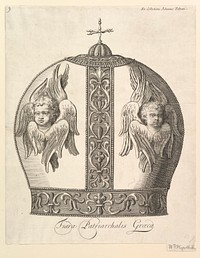 A Greek Patriarchal Crown – Tiara Patriarchalis Graeca (Aubry de La Mottraye's "Travels throughout Europe, Asia and into Part of Africa...,"  London, 1724, vol. I, plate 9)