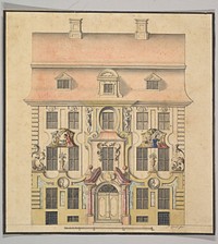 Architectural Design for a Façade by Ferenc (Franz) Speth