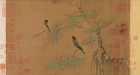 Finches and bamboo by Emperor Huizong