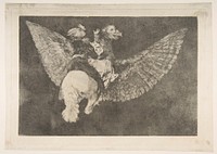 'Flying Folly' from the 'Disparates' (Follies / Irrationalities) by Goya (Francisco de Goya y Lucientes)
