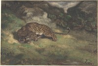 Leopard and Serpent by Antoine-Louis Barye