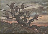 Vultures on a Tree by Antoine-Louis Barye