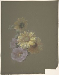 Yellow Daisies and Pink Wild Rose by Antoine Berjon