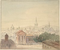 View of Milan by Adrian Ludwig Richter