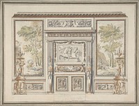 Design for a Wall Elevation by Etienne de Lavallée-Poussin