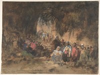 Arabs Resting by Eugenio Lucas