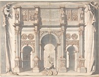 View of the Arch of Constantine by Jan Goeree