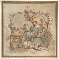 Vignette with an Allegorical Figure of Astronomy by Mauro Gandolfi