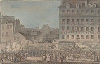 Louis XVI Entering Paris, October 6, 1789 by Jacques François Joseph Swebach