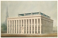 Proposal for Astor House (Park Hotel), New York (perspective)