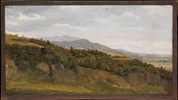 German Landscape with View towards a Broad Valley by Fritz Petzholdt