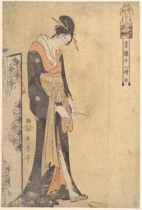 The Hour of the Ox (1 A.M.–3 A.M.) by Utamaro Kitagawa (1754–1806)