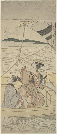 Takasago Harbor by Suzuki Harunobu