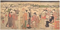 Festival by the Sumida River by Katsukawa Shunzan