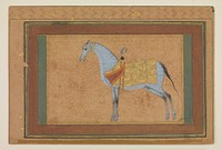 A Stallion, painting by Habiballah of Sava