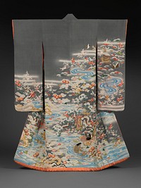 Outer Robe (Uchikake) with Scenes of Filial Piety, Japan